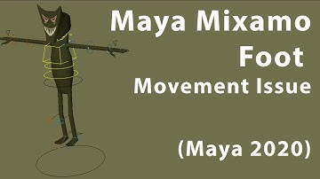 Maya Mixamo Auto Control Rig Foot Movement Issue