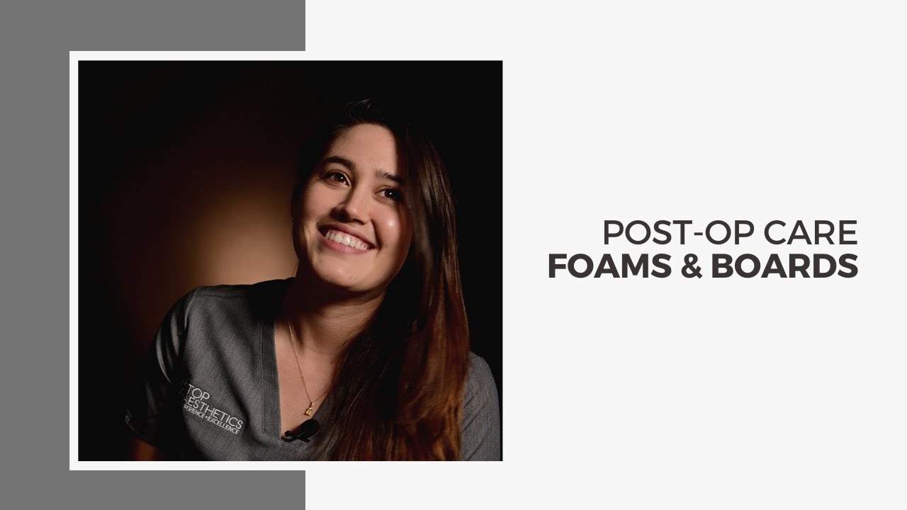 Post-op Care. Foams and boards