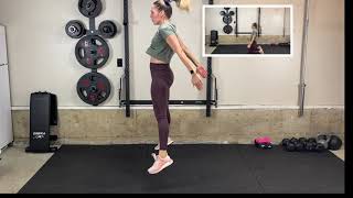 Rolling Burpee to Jump Squat