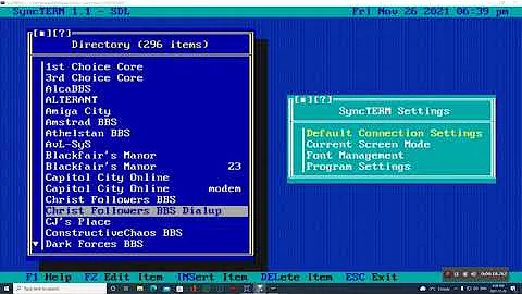 Dialup on Christ Followers BBS 2 modems connected to the BBS