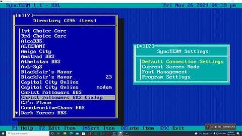 Dialup on Christ Followers BBS 2 modems connected to the BBS