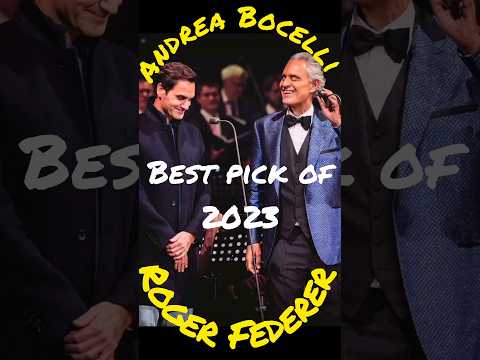 Andrea Bocelli invites Roger Federer to the stage WHAT A MOMENT!!! ❤️ 😍 💖 ❣️