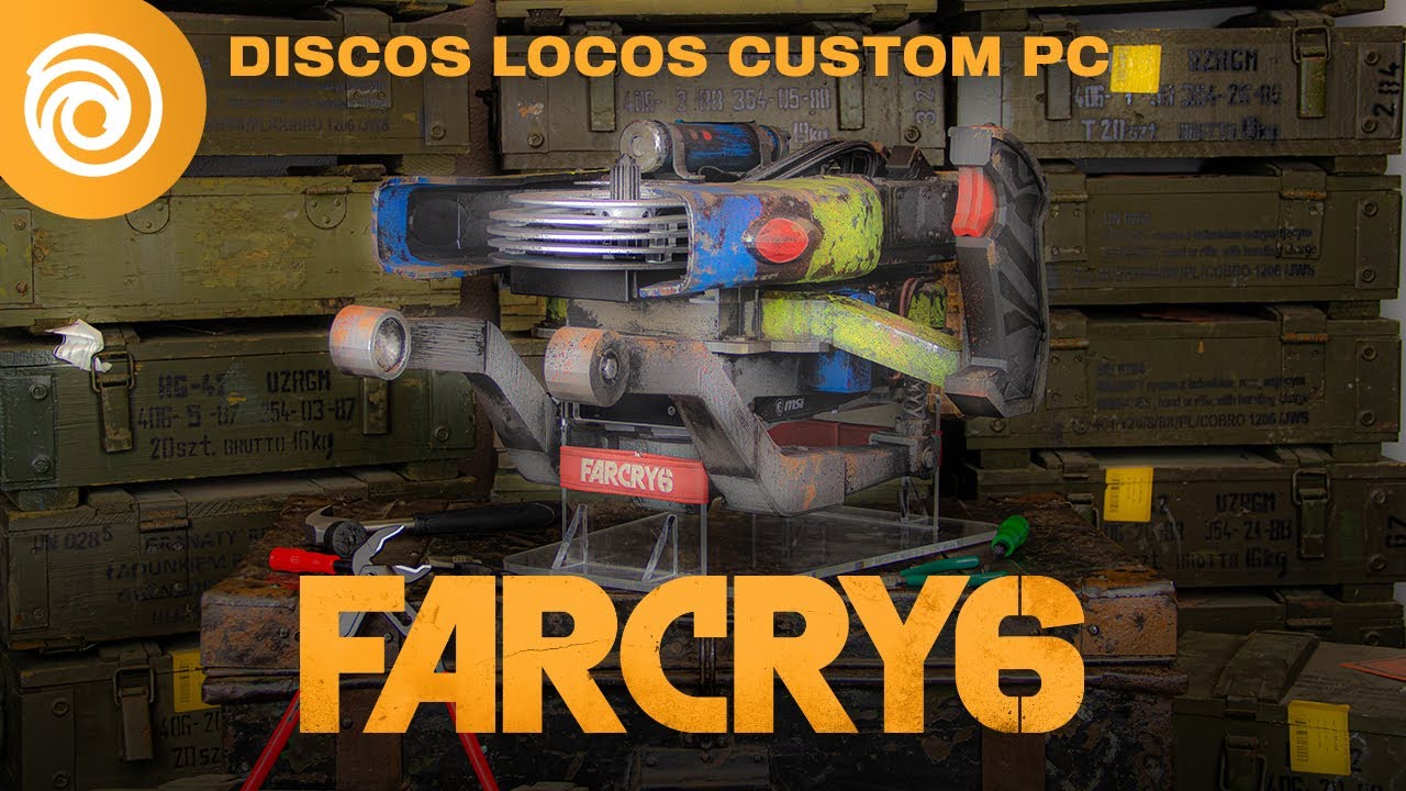 Maak kans op de unieke Discos Locos-PC, gebaseerd op het uiterst dodelijke wapen uit Far Cry 6