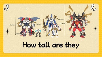 Size Comparison of some Ninjago Mechs