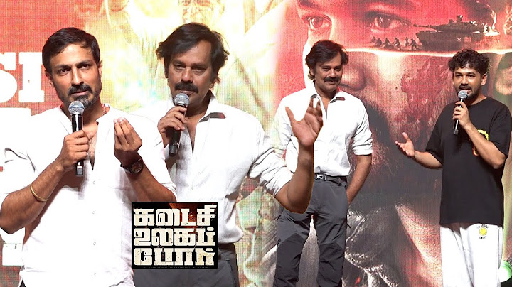 Natty Natarajan and Harish Uthaman Speech at Hiphop Tamizha Aadhi Kadasi Ulaga Por Pre Release Event