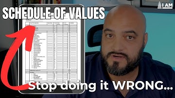 MASTER Your Schedule of Values