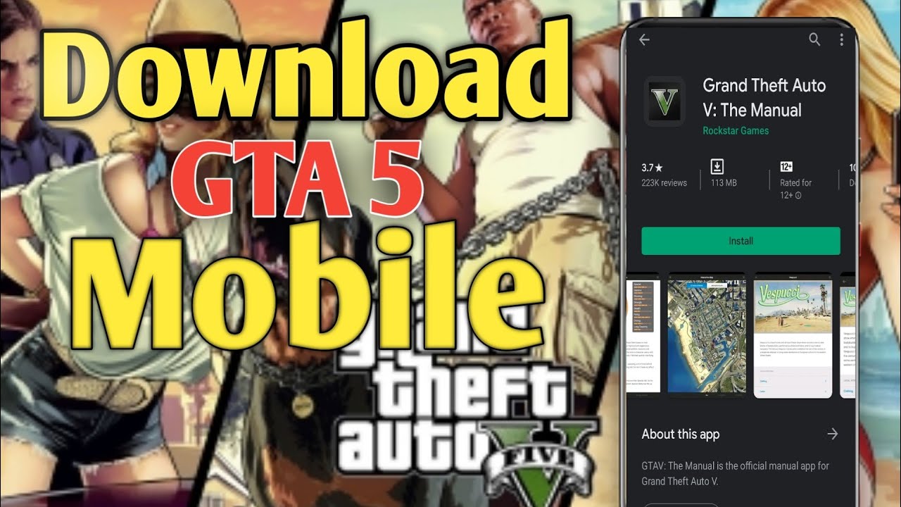 How to download GTA 5 on Android | PLAY GTA 5 on Android without pc ...