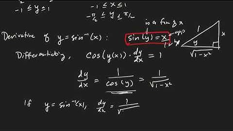 Math 125 Section 3.5 Implicit Differentiation (Inverse Trig)  Video 3 of 3