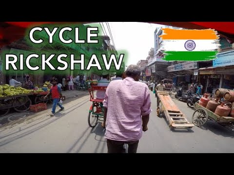⁣Cycle Rickshaw point of view. Delhi India