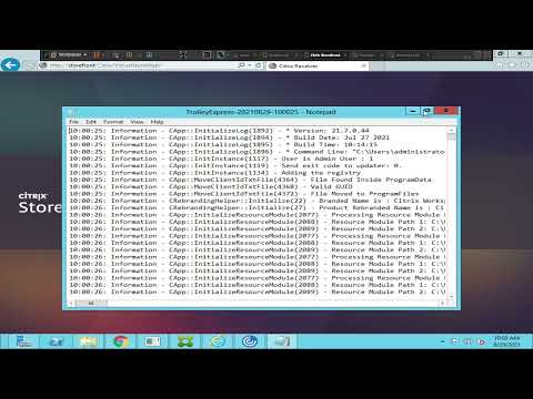 Citrix Troubleshooting workspace