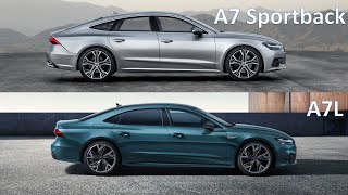 New Audi A7L vs A7 Sportback | See the differences