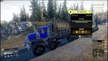 SnowRunner, Maine Region Ep.30 (Fallen Bridge)