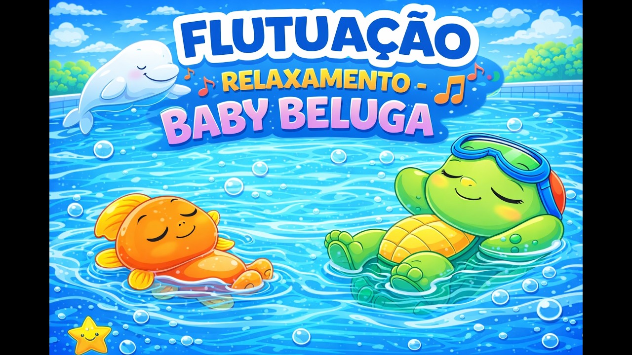 Flutuação Natação Infantil - Relaxamento com Baby Beluga