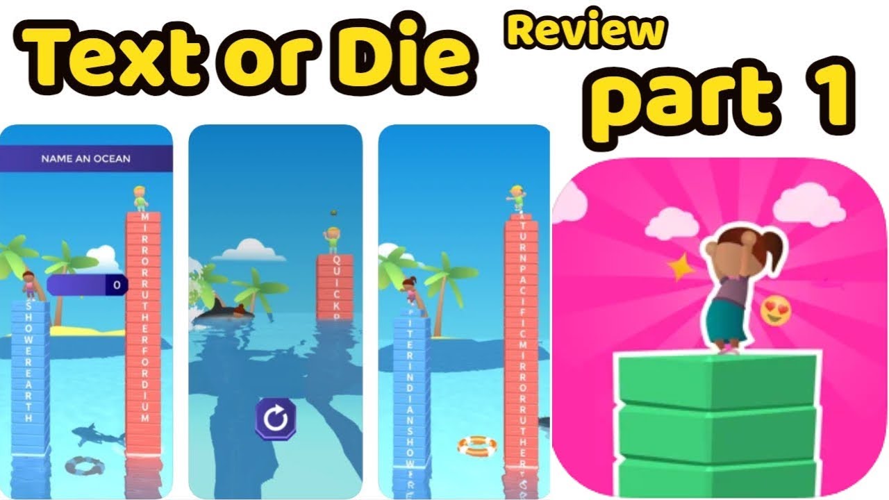 Text or Die Game All Levels part 1 Gameplay Walkthrough Game Review (iOS-Android)