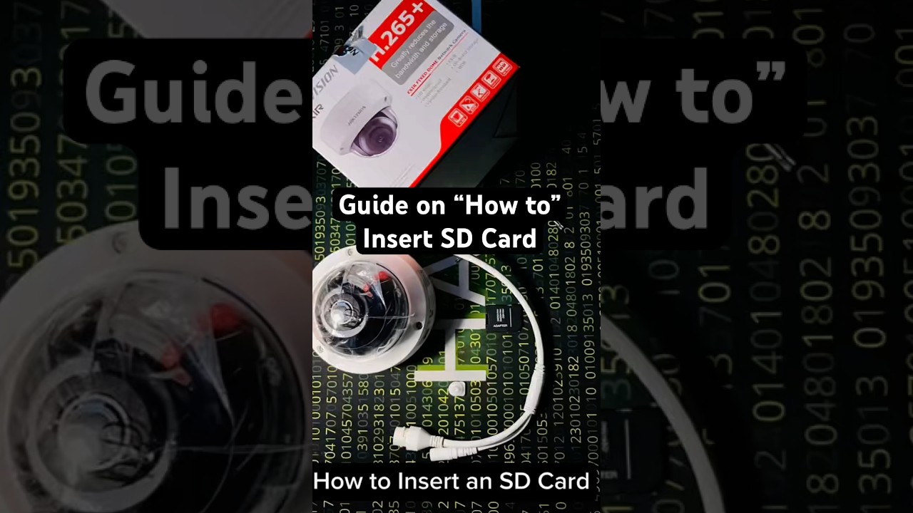 How to Insert an SD Card. Hikvision H.265+ Dome Camera.