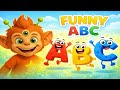 Funny Alphabet A to Z 😂 | Cartoon ABC Letters | Learn Alphabet | TinyTonkey Studio