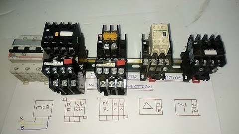 REVERSE FORWARD STAR DELTA STARTER POWER WIRING CONNECTION