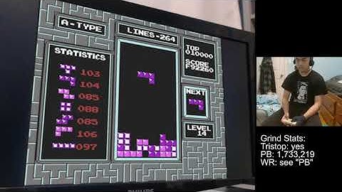 NES Tetris - 1,733,220 by Tristop (Former World Record)
