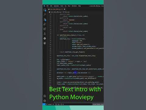 MoviePy Text Animation: Unleashing Creative Title Intros and ...