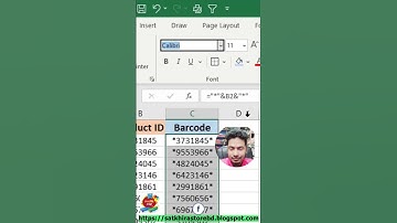 How to make barcodes in Excel! #excel #excel #exceltips #exceltricks