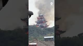 Tourist Blamed For Mive Fire At Historic Chinese Temple Site