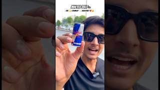 Duniya ka sabse chhota Red Bull 😳 | Mini Energy Drink Experiment! #shorts #minican #redbull #energy