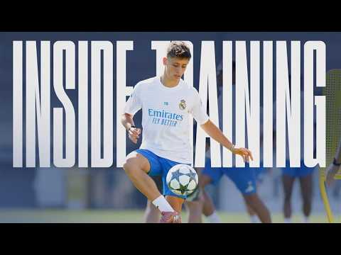 Final Training Session Ahead Of Champions League Opener Real Madrid