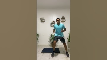 Deslocamento lateral com elevação de joelho #cardio #fitness #treineemcasa #gymworkout #funcional