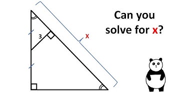 Isosceles Right Triangle. Geometry video.