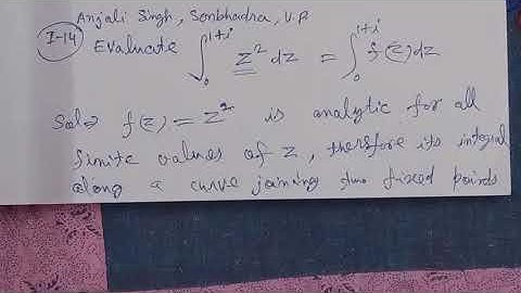 Evaluate integrate z^2 from 0 to 1+i w. r. t. z.