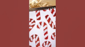 How to draw candy cane in tinsel on procreate #procreateart #christmas  #procreate #digitalart #art