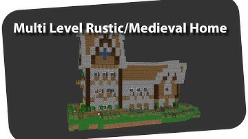 Multi Level Rustic/Medieval Home by Dovahkaal | StrArchive