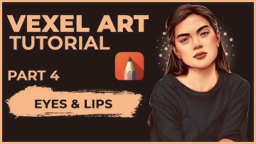 VEXEL ART TIPS + TUTORIAL | [ PART 4 EYES + LIPS DETAILS ] | AUTODESK SKETCHBOOK