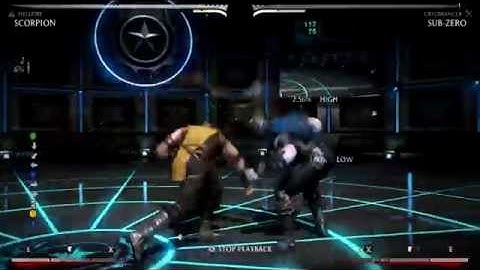 Scorpion (Hellfire) 35% combo 1 bar