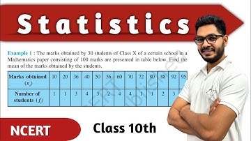 Class 10 ||  Example 1 of Ch-13 Statistics || New NCERT || Aims Academy