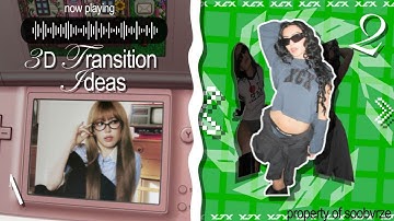crazy 3D transition ideas to make your edits COOLER! (hard + easy) || after effects