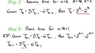 Further Mathematical Induction - Part 5 - Recursive formula proofs