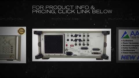 Agilent HP 83650B 50GHz Synthesized Sweep Signal Generator w