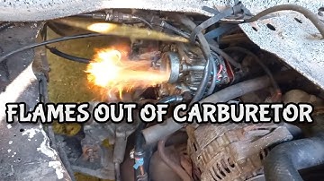 FLAMES OUT OF THE CARBURETOR SUZUKI MULTICAB