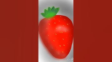 Strawberry 🍓 digital art 🎨 #digitalart #strawberry #art #shorts