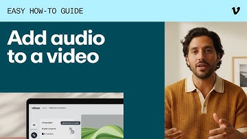 How to add audio to a video on Vimeo
