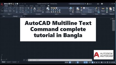 How to insert or write text in AutoCAD complete tutorial in Bangla