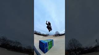540 over the ♻️ bin #shorts #inlineskate