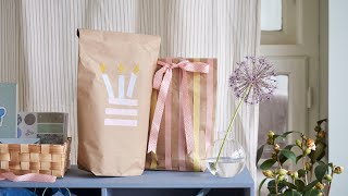 Adorable wrapping for soft gifts – DIY by Søstrene Grene screenshot 1