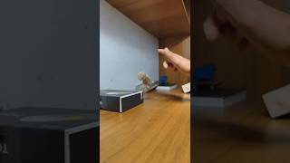 "Switch fs nosegrind 360 flip out" using #sandpaper #griptape on my #fingerboard