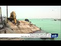 لقطات تظهر جانباً من آثار الدمار الذي خلفه القصف الحوثي على ميناء المخا