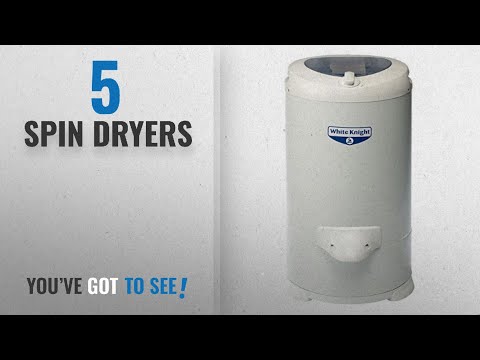 Top 10 Spin Dryers [2018]: White Knight 28009W Gravity Drain Spin Dryer, 2800 rpm, 4.1 Kg