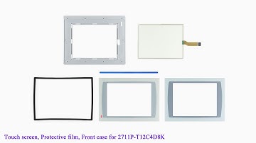 2711P-T12C4D8K Front Plastic Case, Touch Screen, Protective film for PanelView Plus 1250