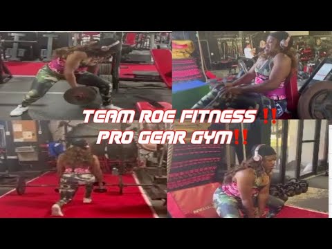 Lady Roe Lady Roe Is Grinding at Pro Gear ⚙️ Gym! 🏋🏽♂️‼️TEAM ROE FITNESS‼️🏋🏽♂️ ...