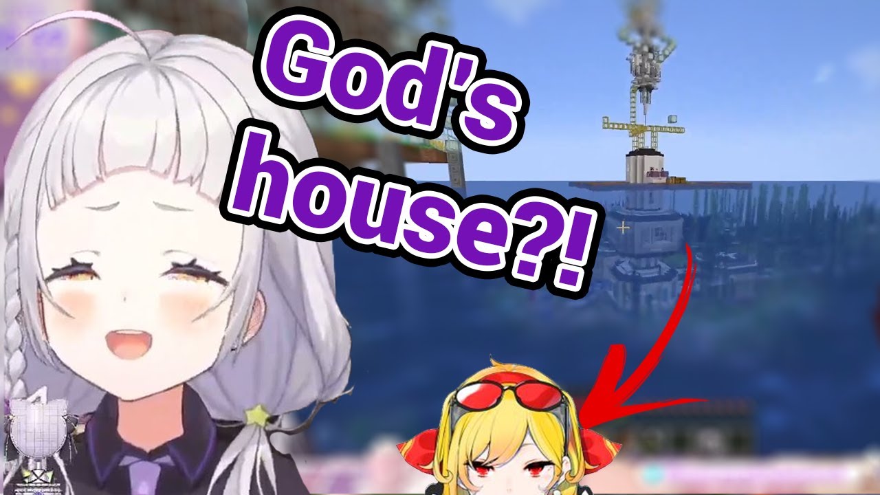 Shion Reacting to Kaela's Underwater House in Minecraft!!!